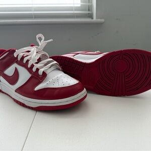 Dunk Low Red White Sneakers Men’s Size size 9